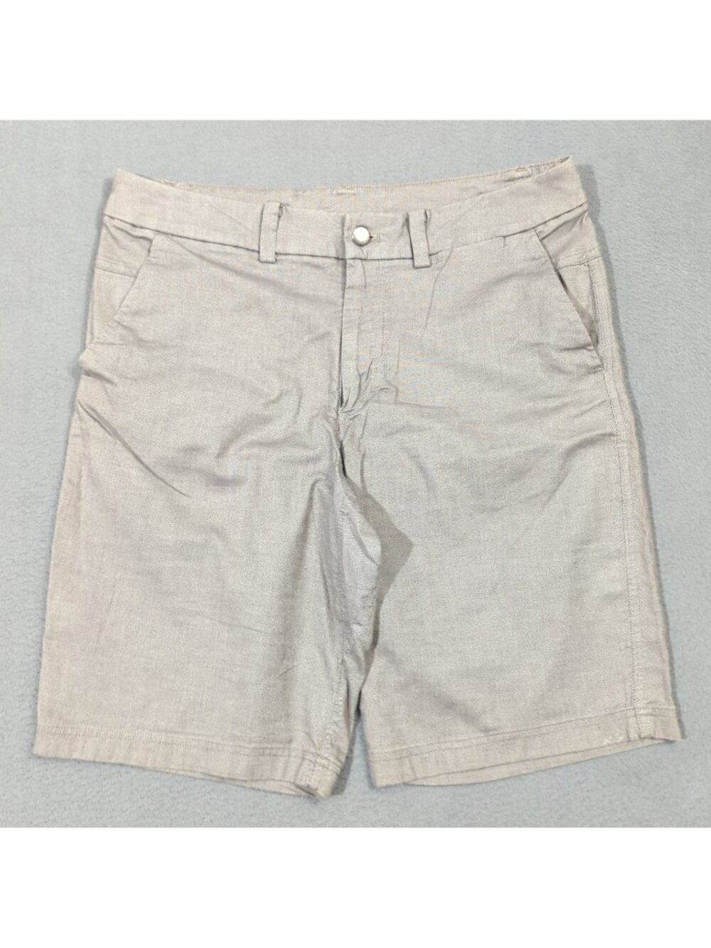 Lululemon The Works Short Men's 32 Gray Quick Oxford 11" Casual Preppy Golf